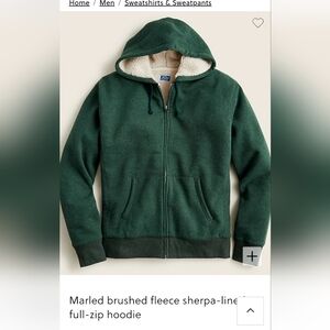 JCrew double fleece hoodie (man's)